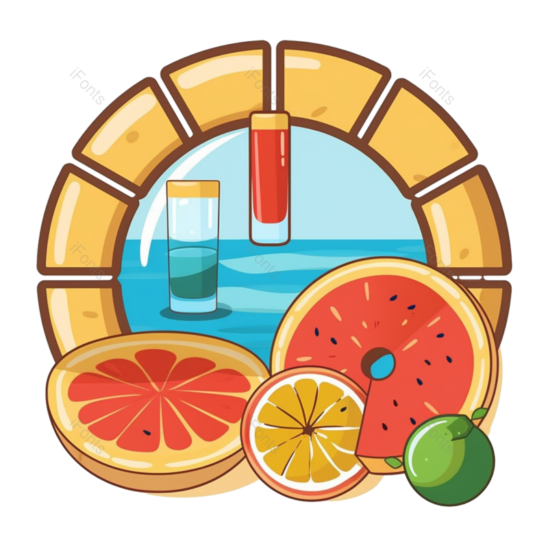 插图图片,标签元素,西瓜PNG,水果免抠素材